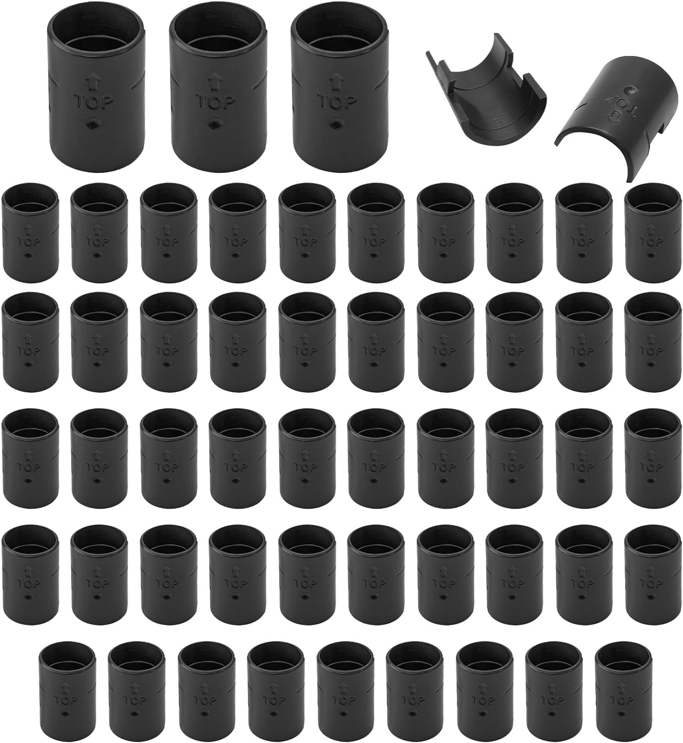 52 Pcs 1 Inch Wire Shelf Clips Plastic Shelf Lock Clips for 1" Post Shelving ...