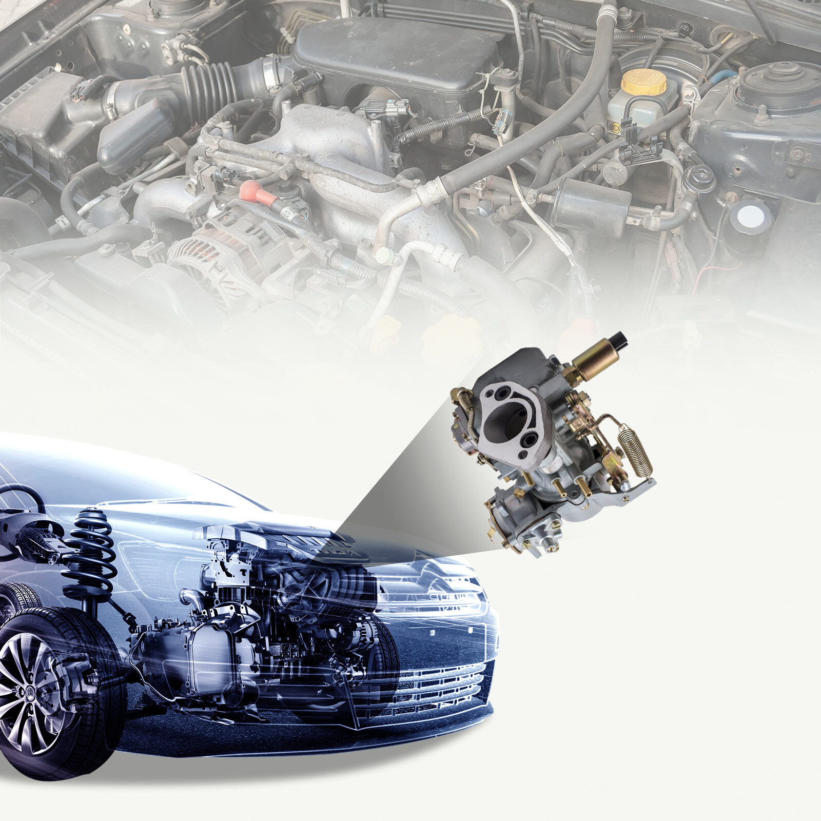 Carburetor 30/31 PICT-3 for VW Beetle Single Port Automatic Choke 113129029A