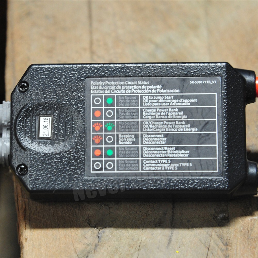 TYPE-S SMART CIRCUIT JUMPER STARTER CLAMP ALLIGATOR JUMP CABLE 3 PRONG GRAY GEN3