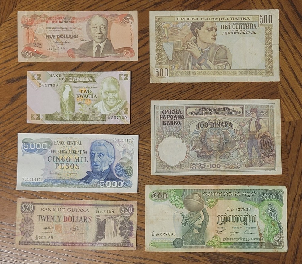 Vintage World  Banknote lot .