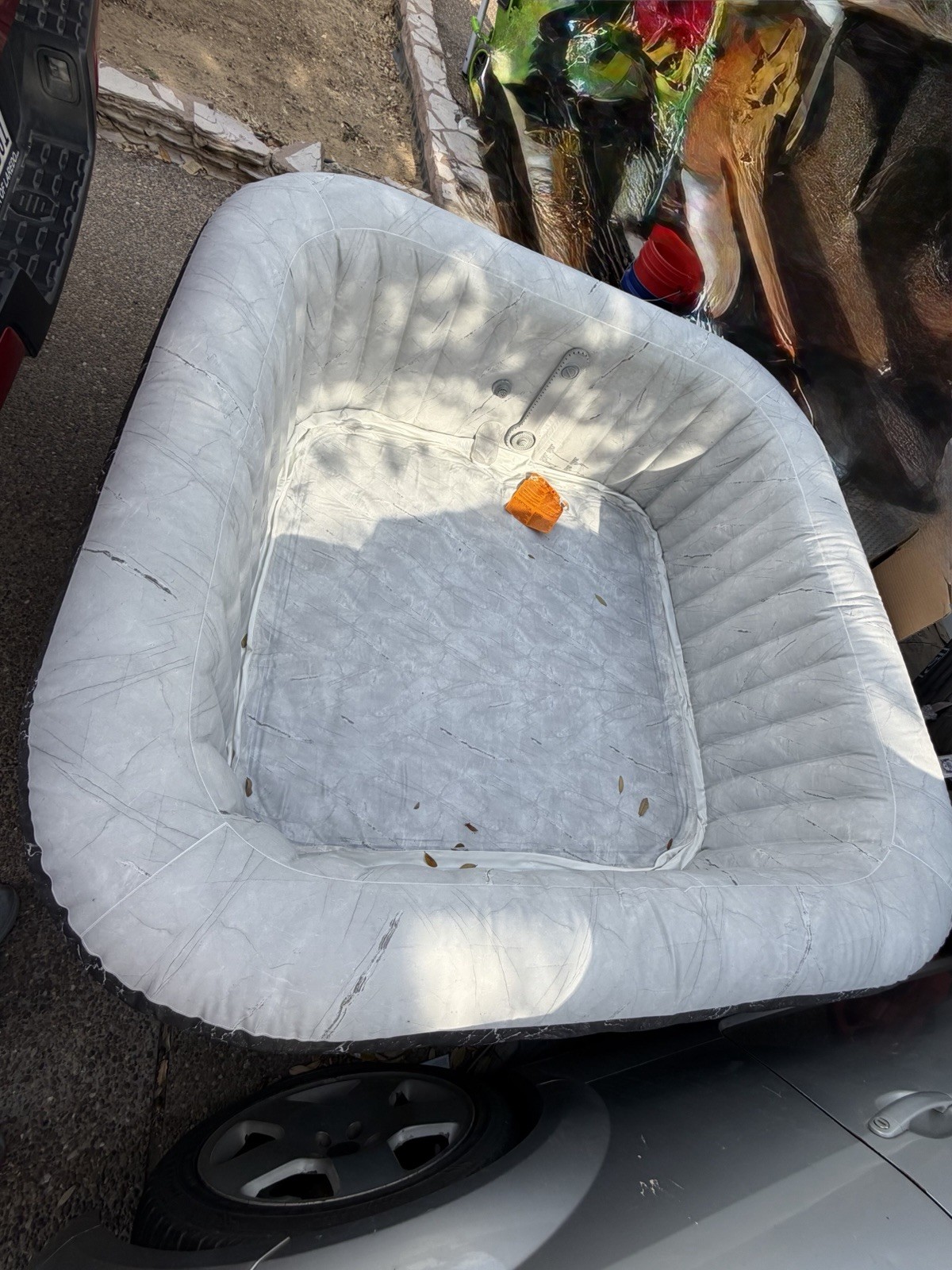 Bestway SaluSpa Hermosa AirJet Hot Tub Liner Replacement, Black Marble