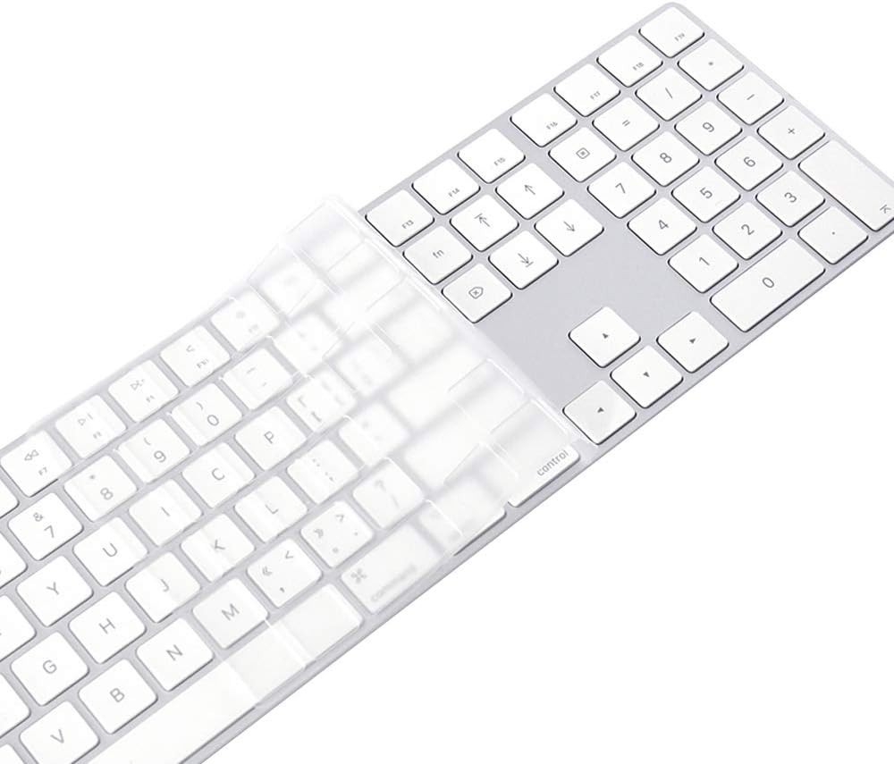 Keyboard Cover Skin for 2018-2017 Apple Magic Keyboard with Numeric Clear