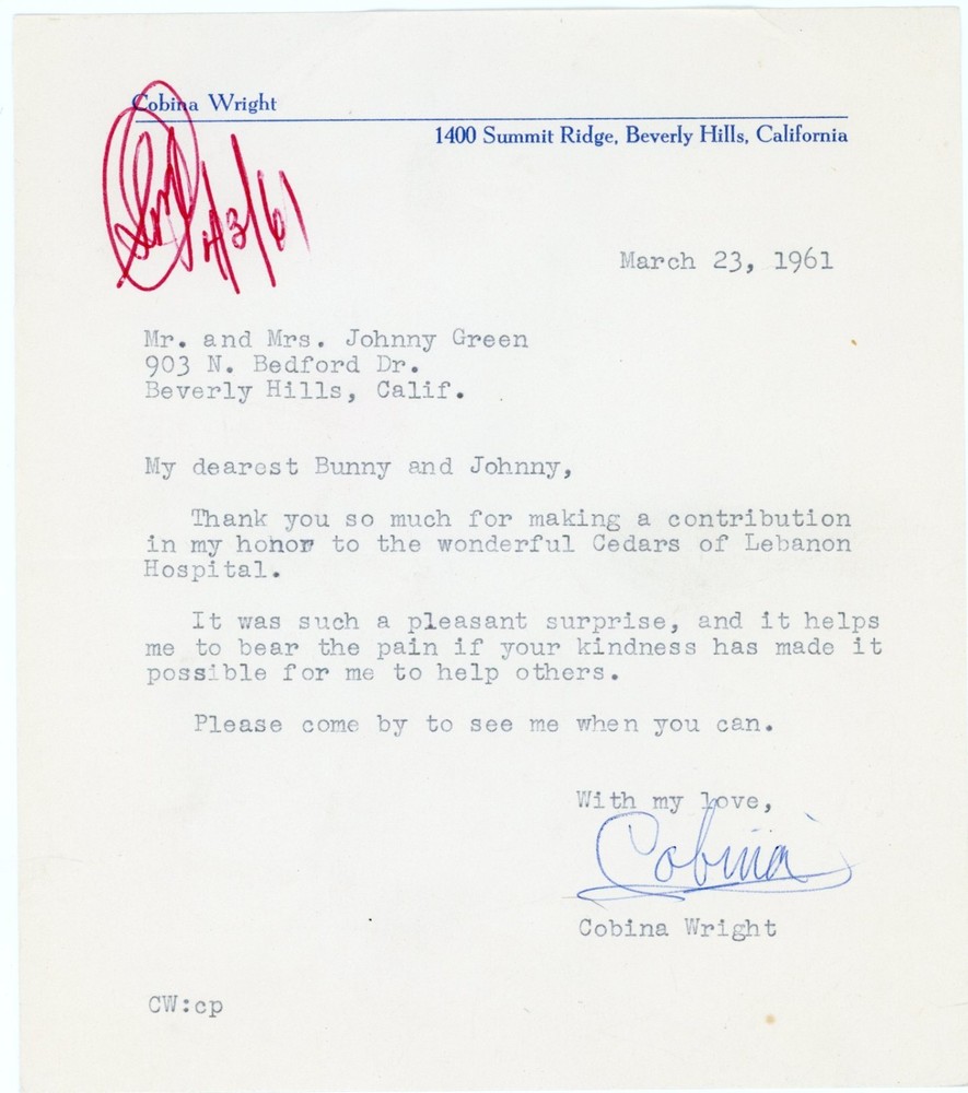 Cobina Wright - TSL (March 23, 1961)