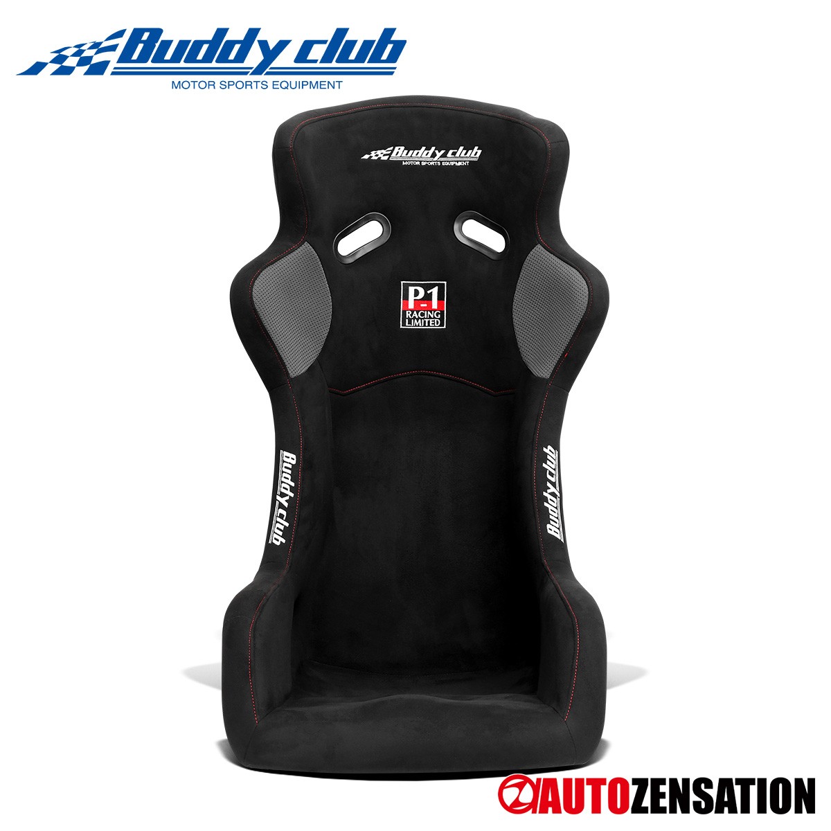 Genuine Buddy Club P-1 Limited EVO Black Racing Bucket Seat Regular Size