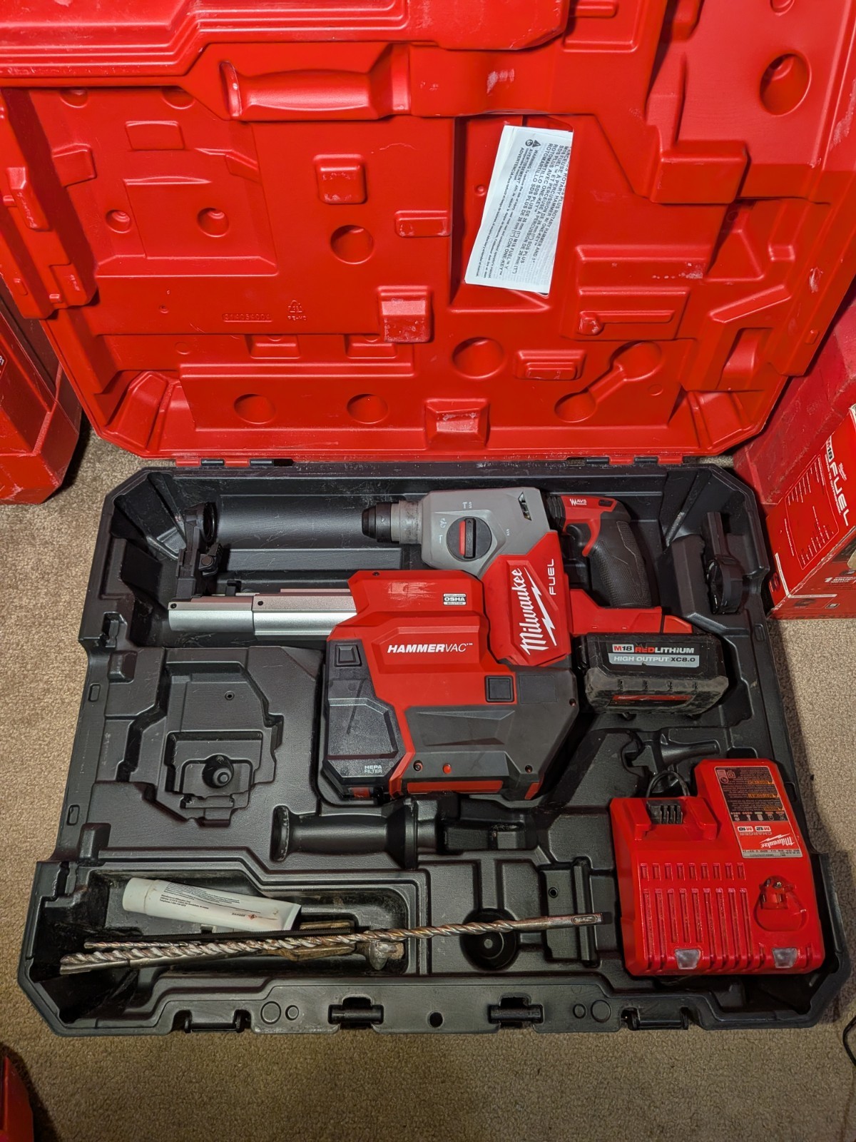 Milwaukee M18 Fuel Hammer Drill Kit with Charger and Case
