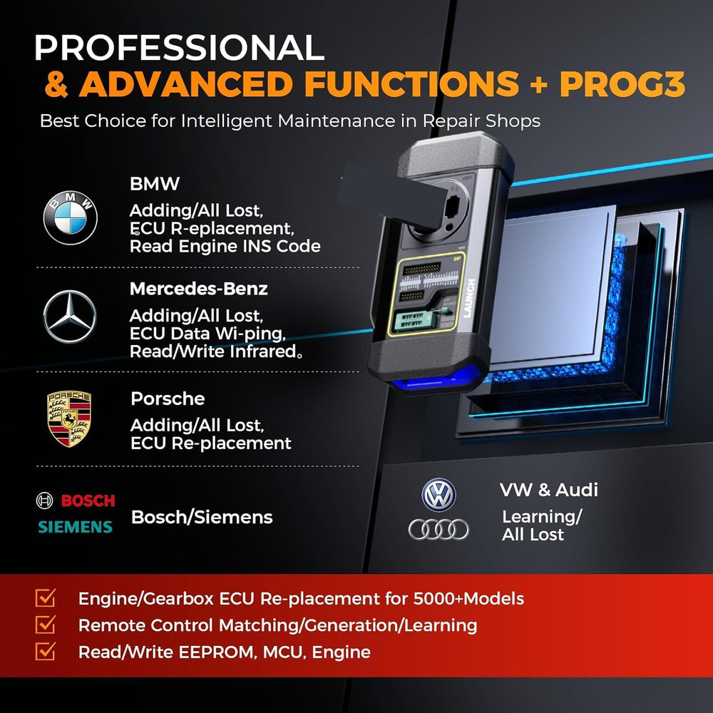 2026 LAUNCH X431 IMMO PLUS Car Key Programming Diagnostic Tool ECU Coding Clone