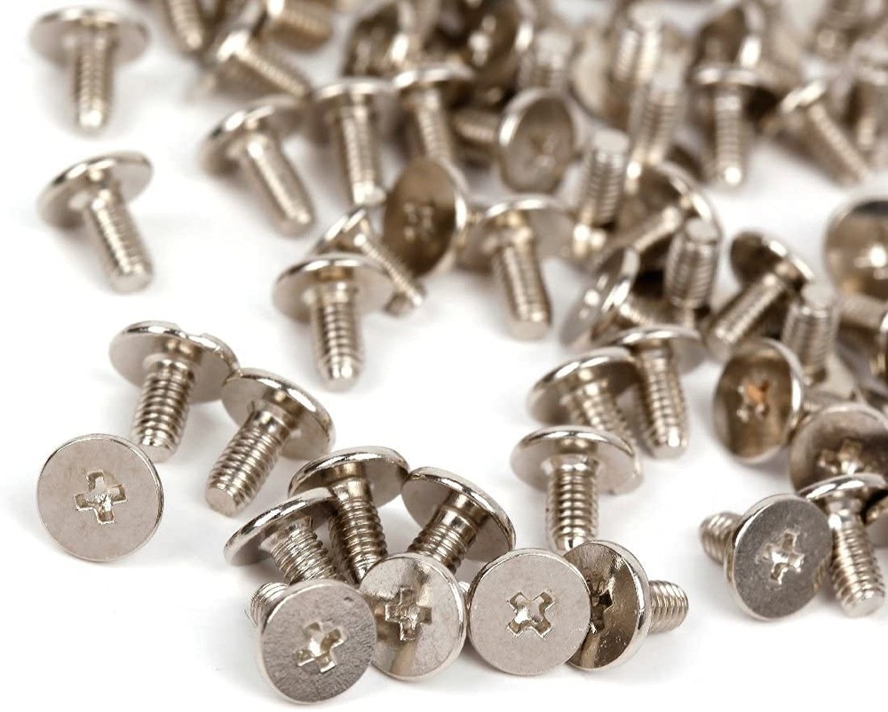 RUBYCA 12MM 50 Sets Metal Tree Spikes and Studs Metallic 50 PCS, Black