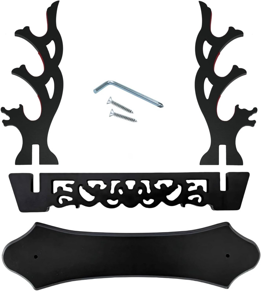 Sword Stand Hollow Pattern Sword Rack, Katana Stand Wands Display Stand, Samurai