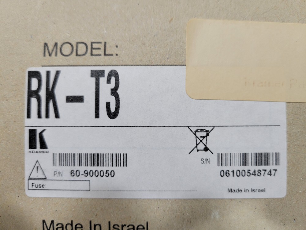 Kramer RK-T3 Rack Adapter