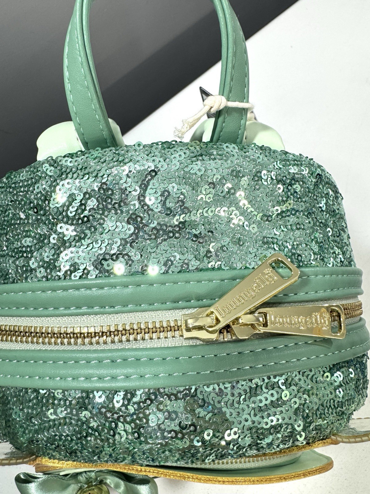 Loungefly Disney Tinkerbell Sequin Holiday Mini Backpack NWT Peter Pan Cosplay