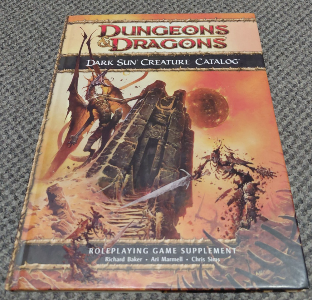 Dark Sun Creature Catalog - Dungeons & Dragons Roleplaying 4th Edition / 4E