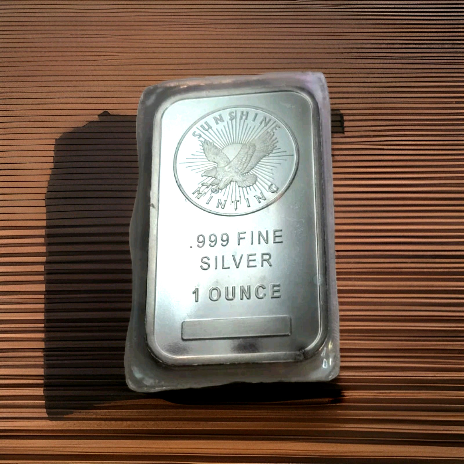 1oz 0.999 Sunshine Minting Silver Bullion Bar ~ Get One Today!