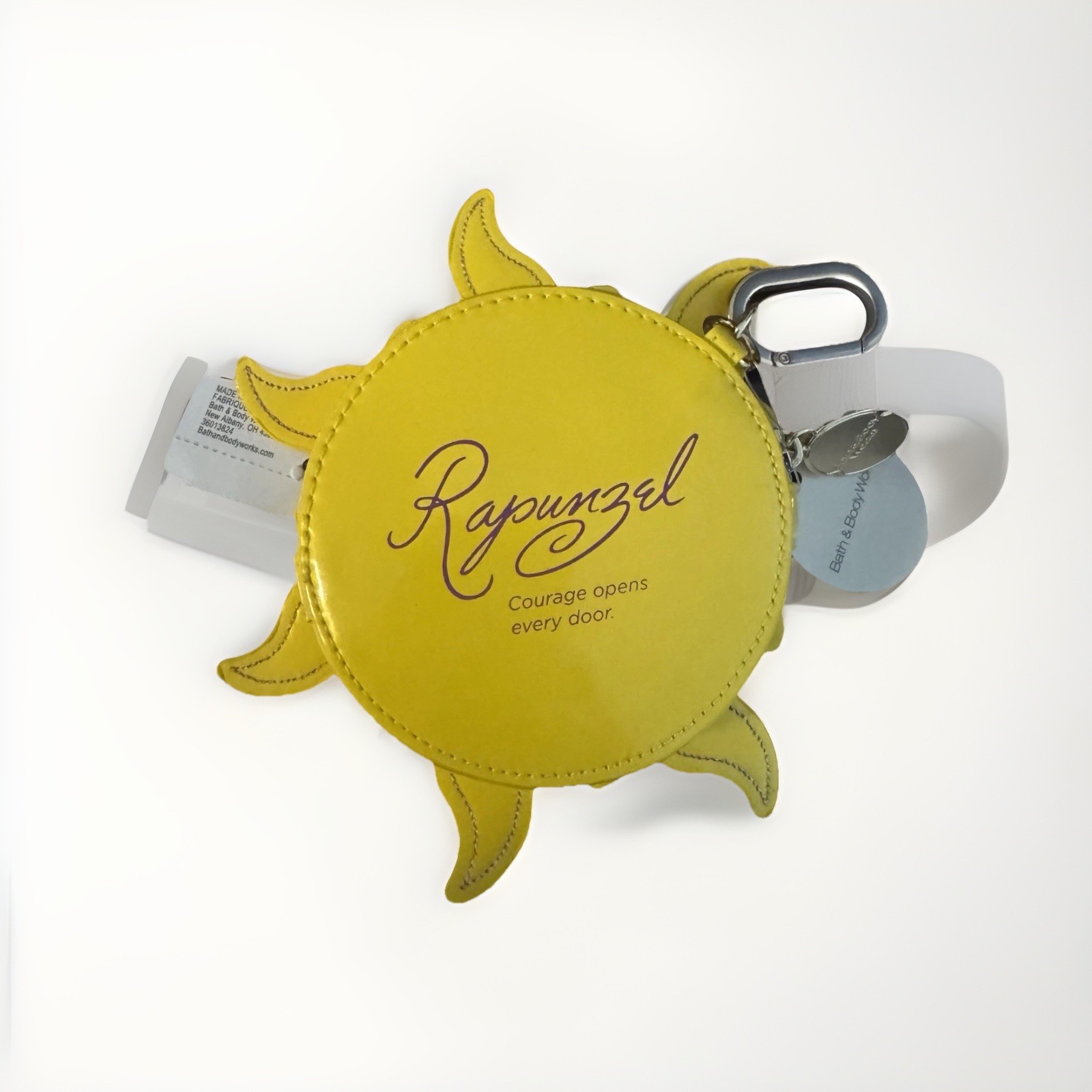 Bath & Body Works Rapunzel Sun Coin Purse Disney Princess Tangled NEW Keychain☀️