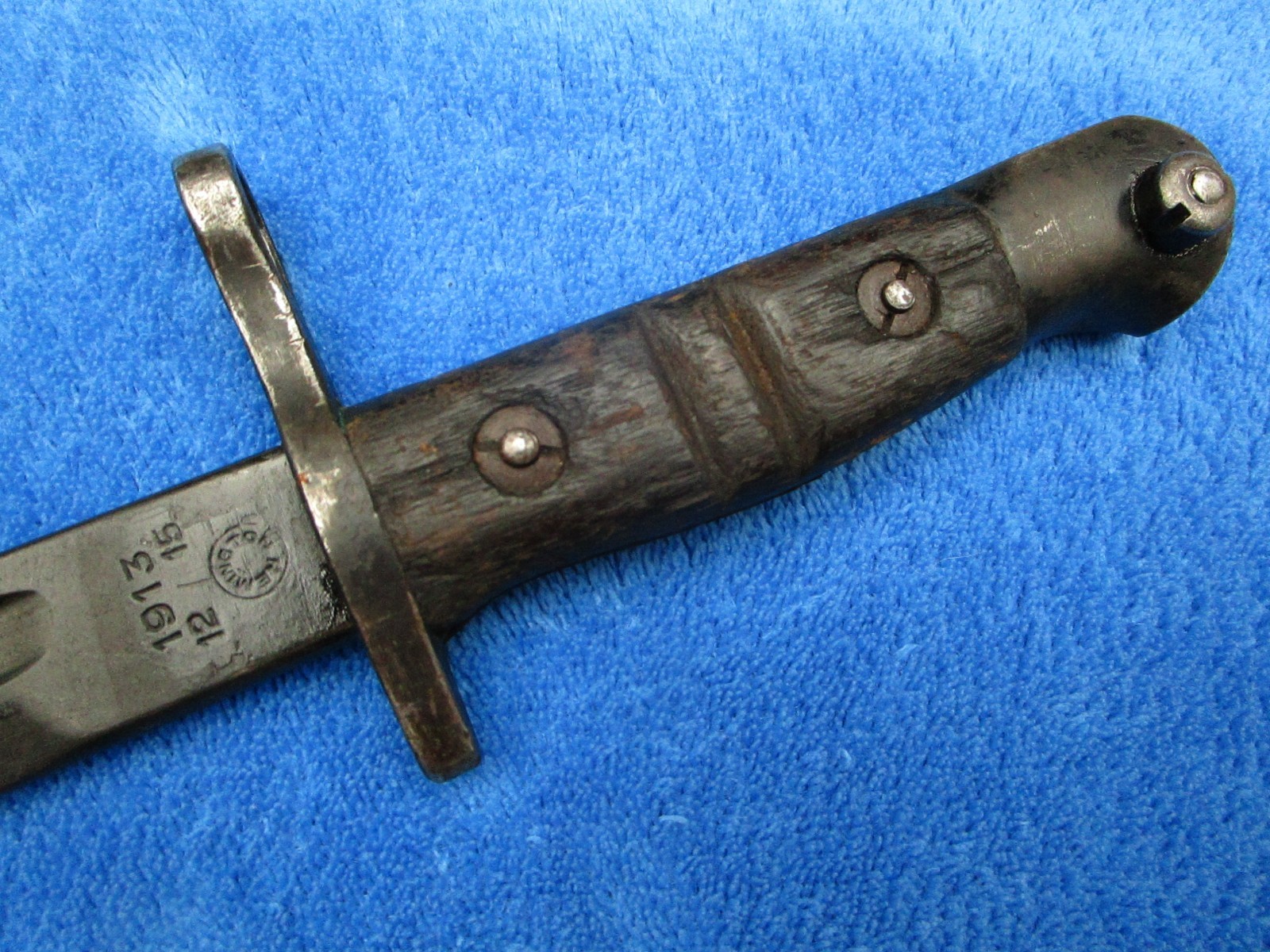 VINTAGE ORIGINAL US MADE BRITISH M1913 BAYONET AND SCABBARD MAKER REMINGTON 1917