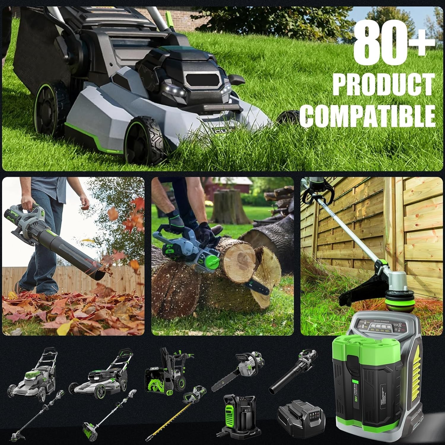 For Genuine EGO POWER+ BA2800T 56V 5.0 AH Battery w/ Fuel Gauge 56 Volt Power+