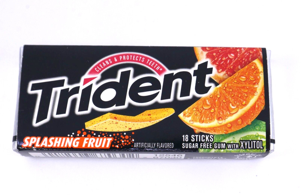 Trident Splashing Fruit Gum 2013 1 PACK  **COLLECTIBLE**