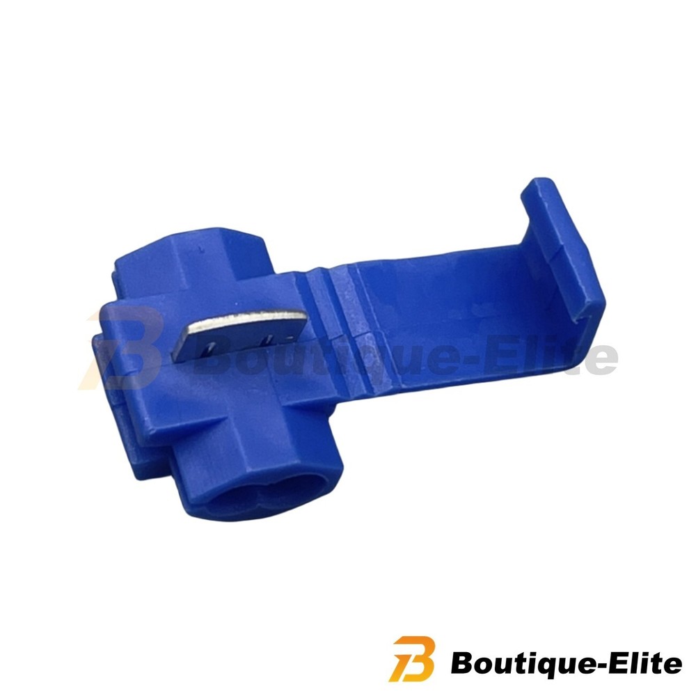 100-PCS Blue Electrical Cable Connectors Quick Splice Lock Wire Terminals Crimp