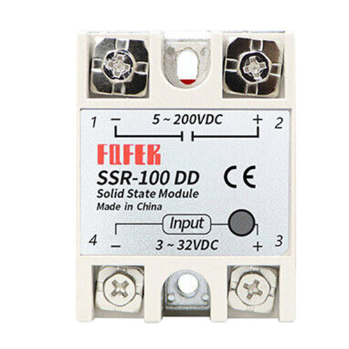 For DC to DC Solid State Relay Module SSR-100DD 3-32V DC, 5-200V DC New