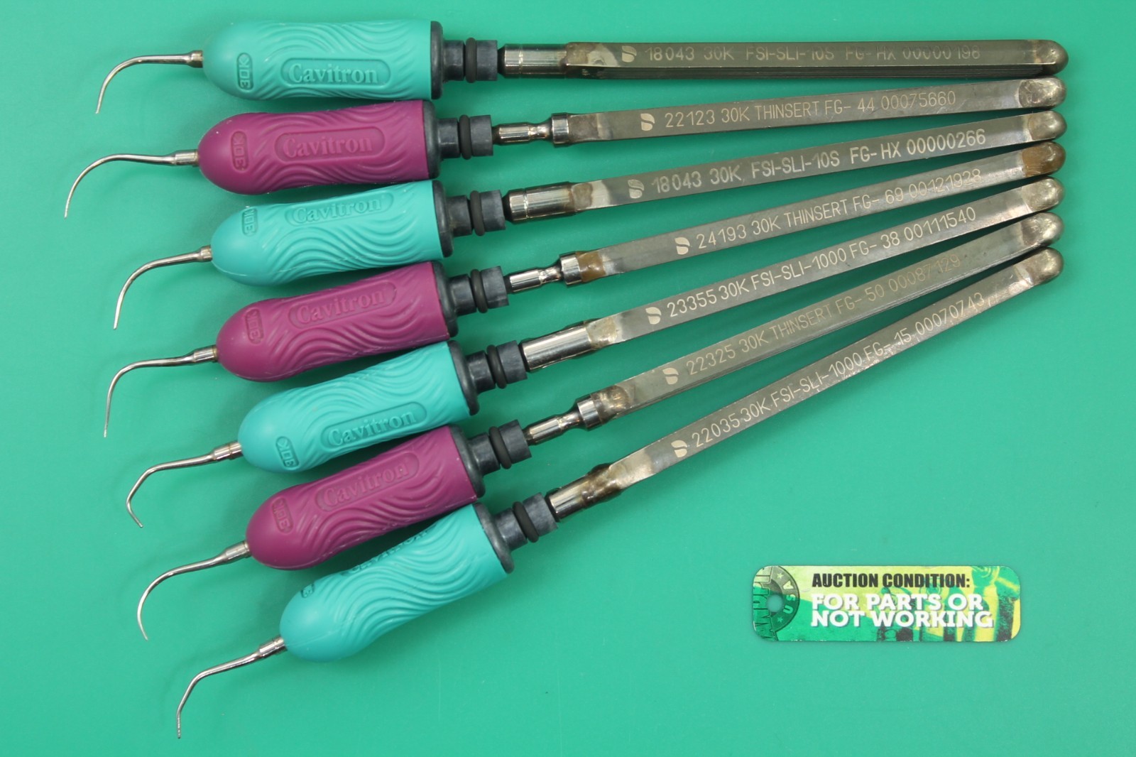 Cavitron Ultrasonic 30K Scaler Inserts (7pk) - HANDPIECE USA for REPAIR -