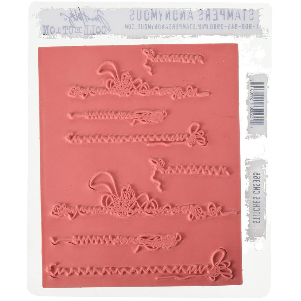 Tim Holtz Cling Stamps - Stitches