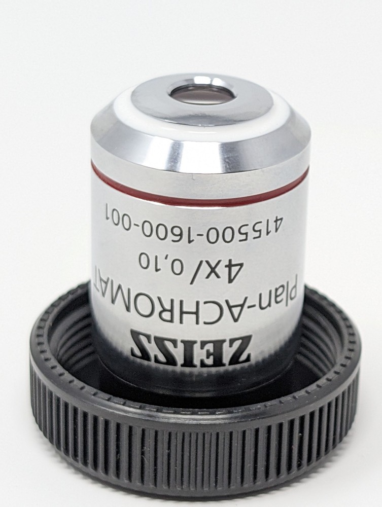 Zeiss Primo Plan-Achromat 4X/.10NA PH0 Phase Contrast Objective Microscope Lens