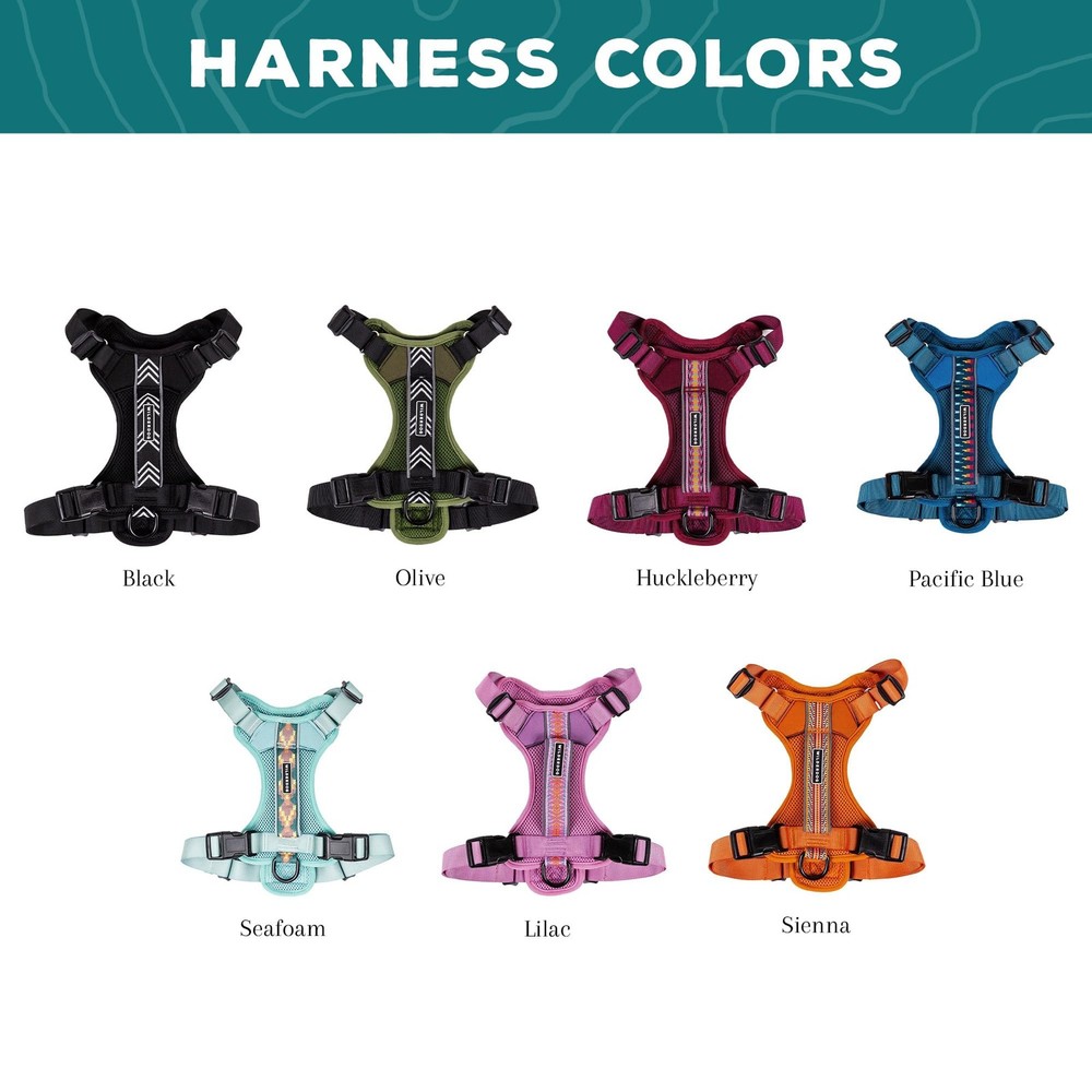 Lightweight Dog Harness with Reflective Straps - Large - Black