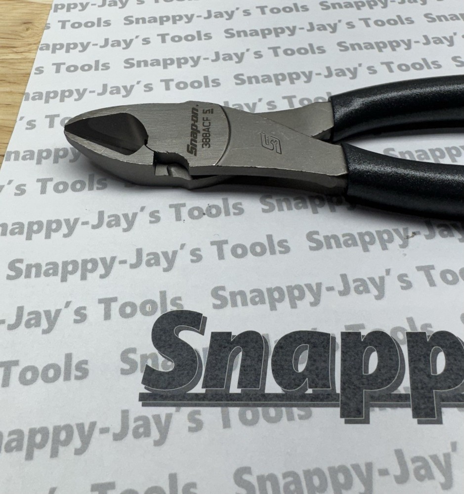 Snap-on Tools NEW DARK TITANIUM Soft Grip 8" High Leverage Cutter Pliers 388ACF