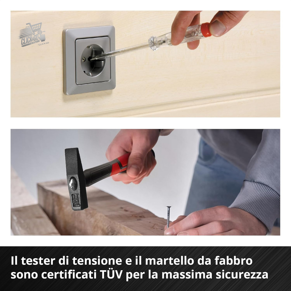 Einhell Original 80 Piece E-CASE (High Quality Tool Set in One Rob