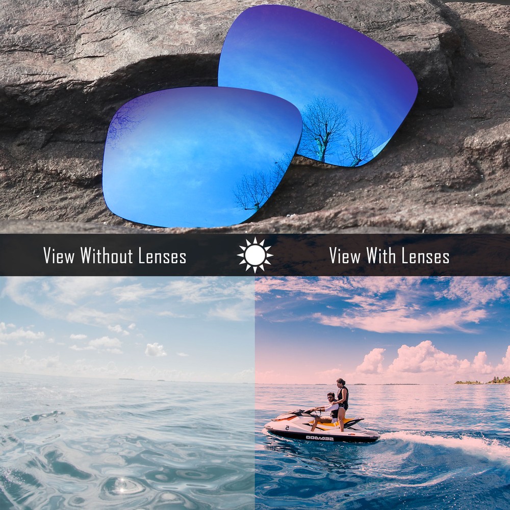 Anti Scratch Polarized Replacement Lenses for-Oakley Manorburn