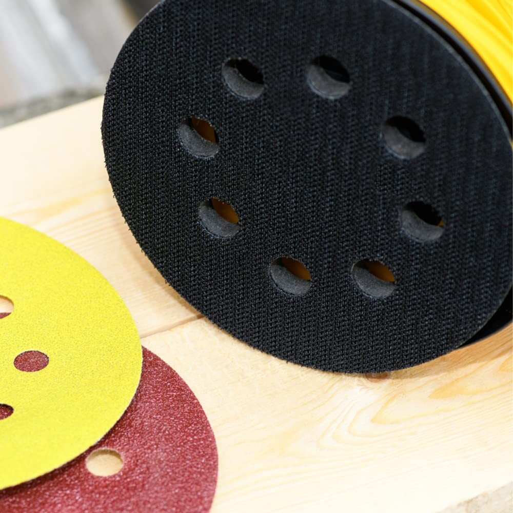 Soft Interface Pads 6Inch 8 Holes Hook Loop Sponge Cushion Buffer Backing Pad