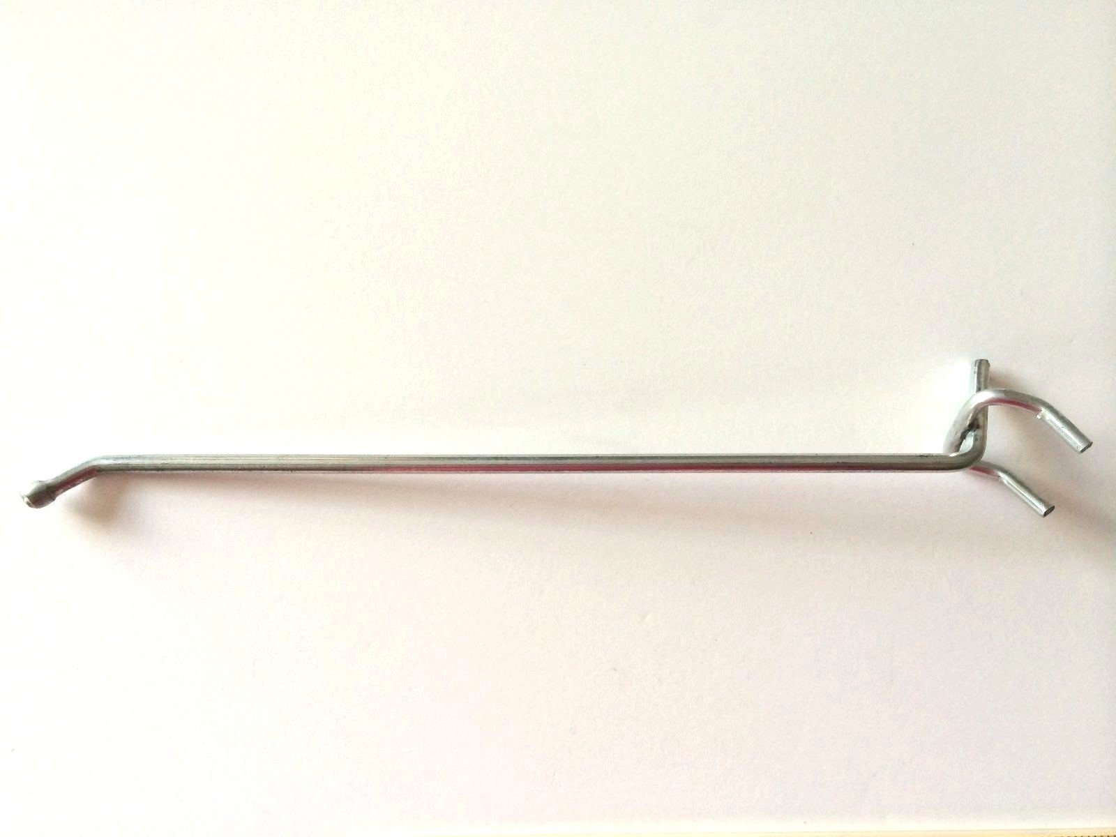 (50 PACK) USA Made 8 Inch Metal Peg Hooks. For 1/8 to 1/4" Pegboard or Slatwall