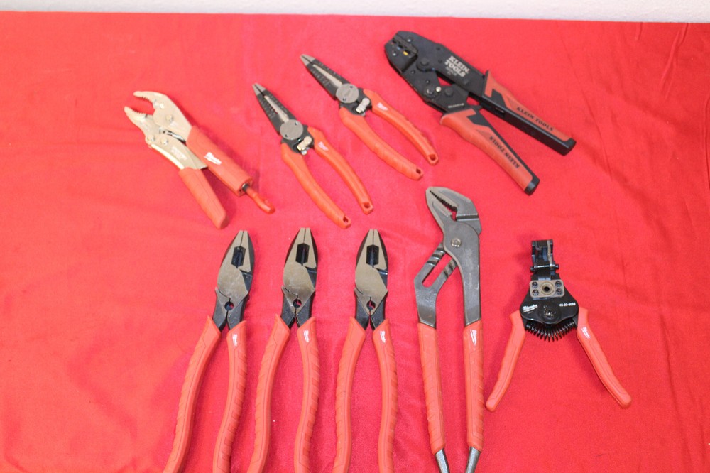 Milwaukee Assorted Tools Lot Klein Tools 9 Tools Total