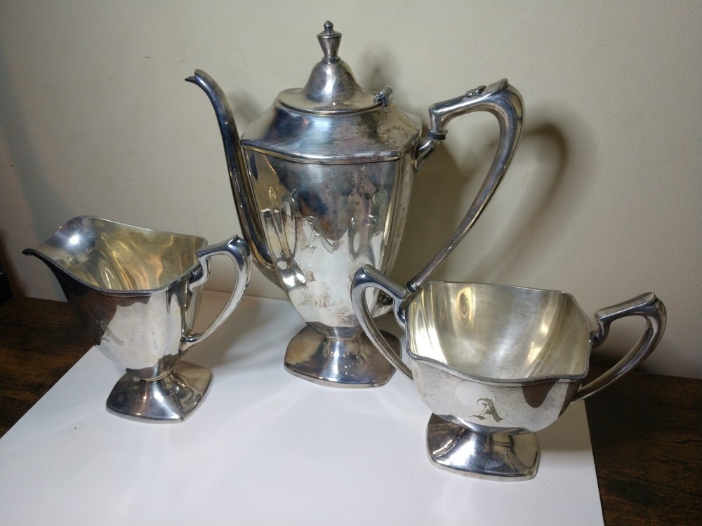 Bailey Banks & Biddle Silver Plated Tea Set