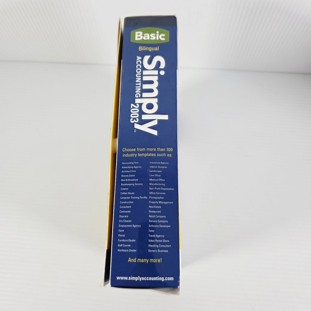 Simply Accounting 2003 Basic - Pc Software - Brand New Sealed