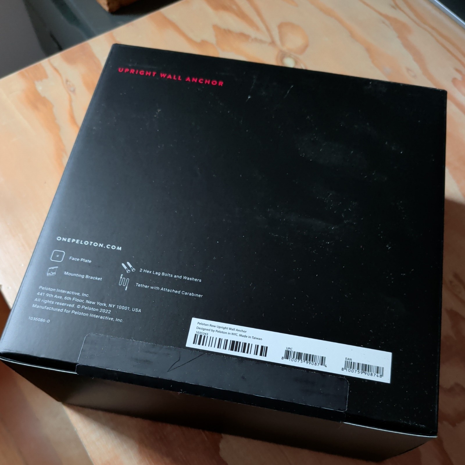 Peloton Row Upright Wall Anchor Complete Kit NEW IN BOX