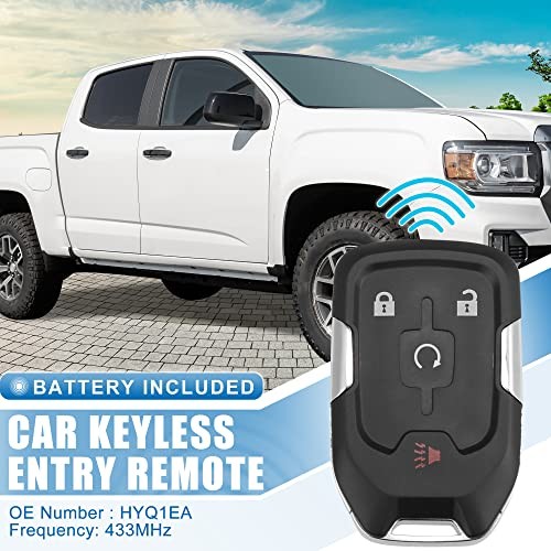 4 Button Car Keyless Entry Remote Control Replacement Key Fob Proximity Smart