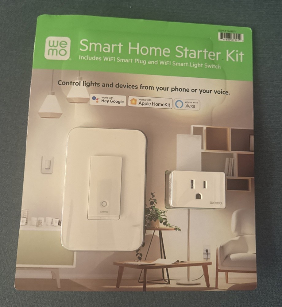 Wemo Smart Home Starter Kit Smart Plug & Switch Controlled Google Apple Alexa