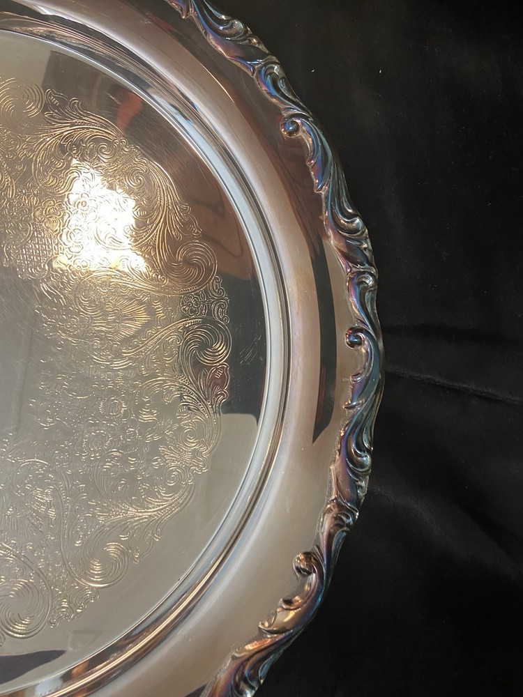 Vintage International Silver Company 13" Silver Plated Tray in Original Box