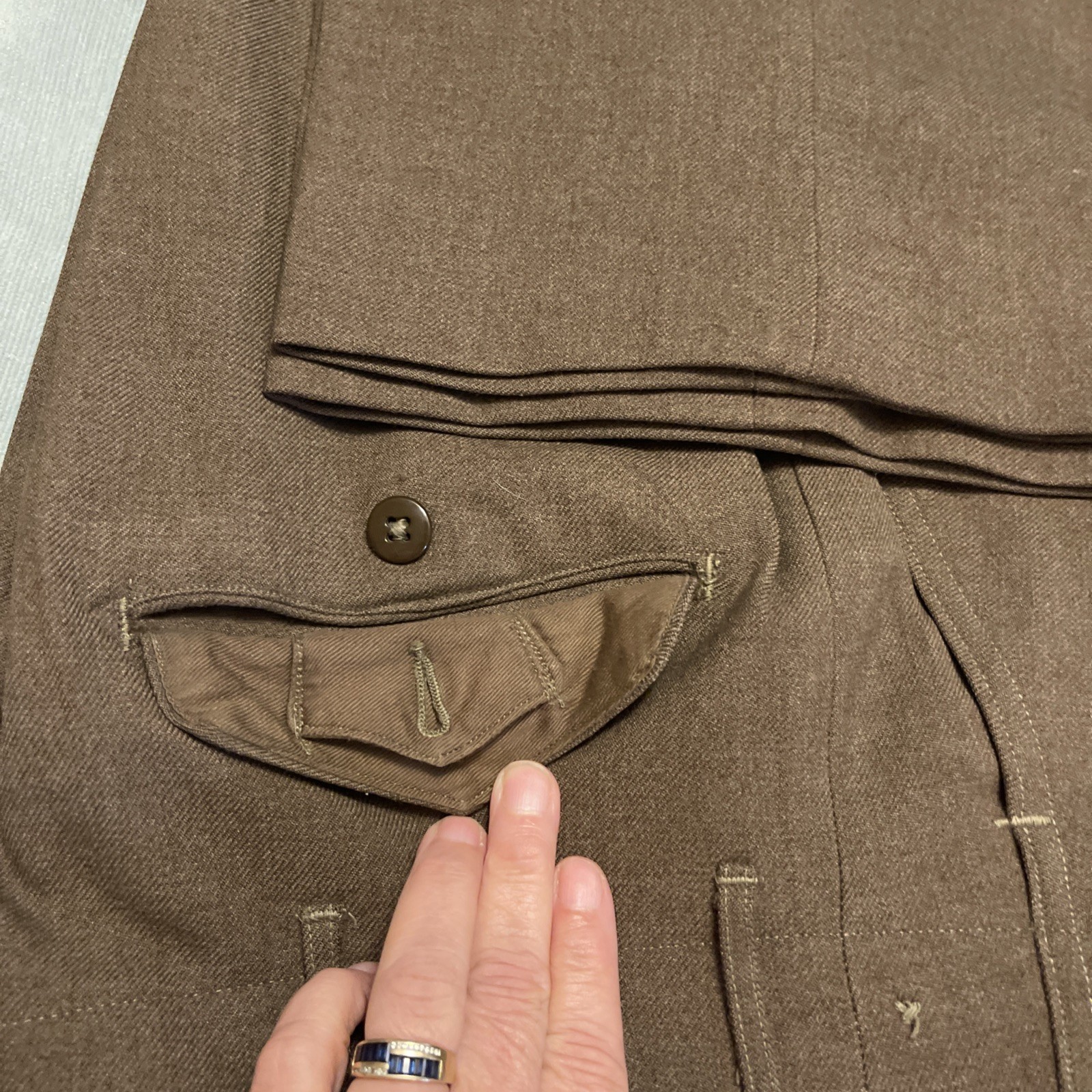 WWII US ARMY Original 11th Airborne Division – IKE JACKET, PANTS Set Size 36 R