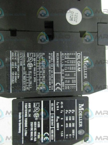 MOELLER DIL0AM CONTACTOR NSNP