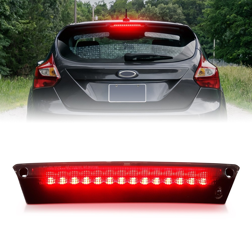 LED Center High Mount 3rd Third Brake Light For 2012-2018 Ford Focus Hatchback