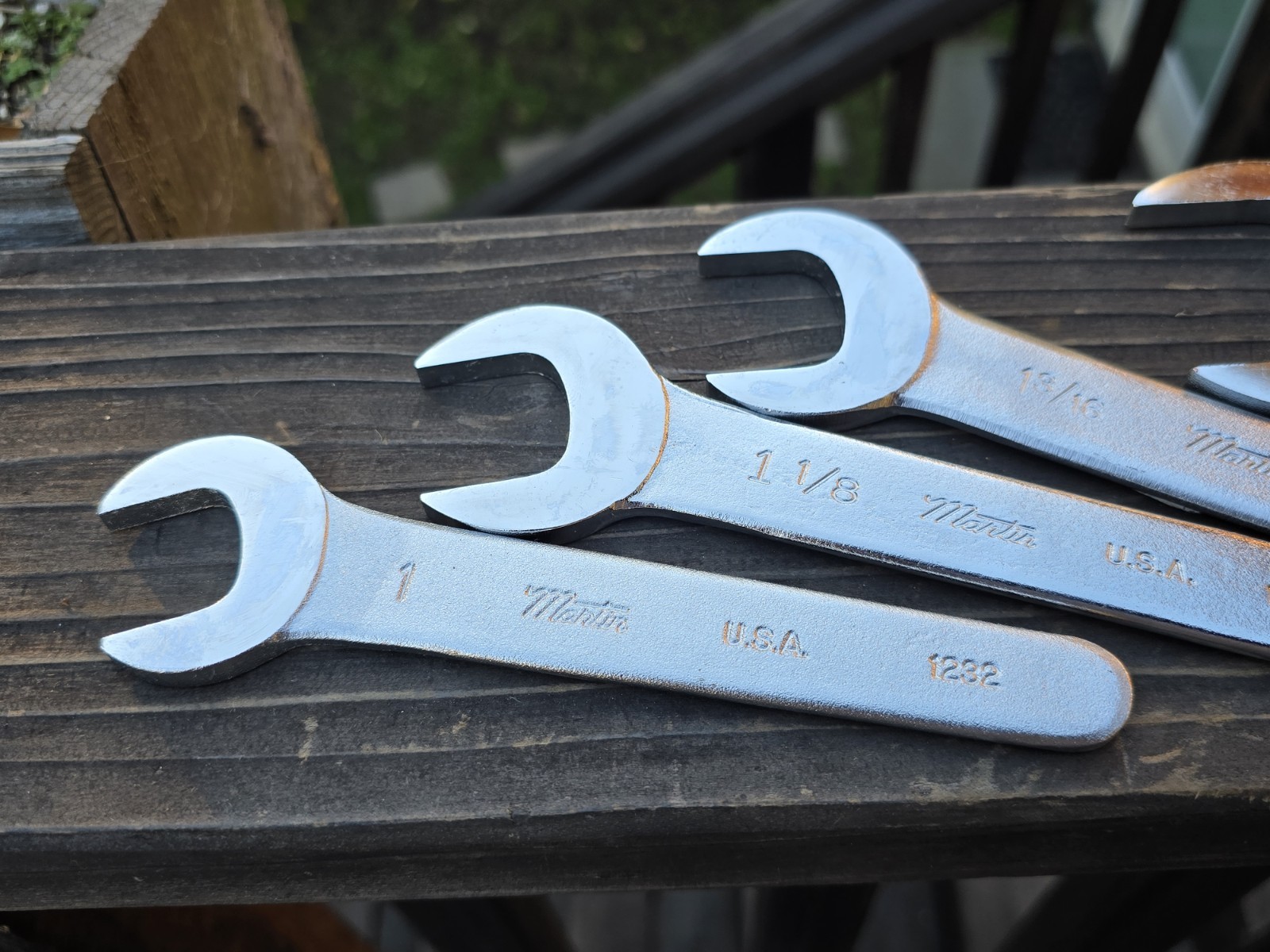 Lot of 5 Martin Thin Pump Wrenches 1232 -1252 USA