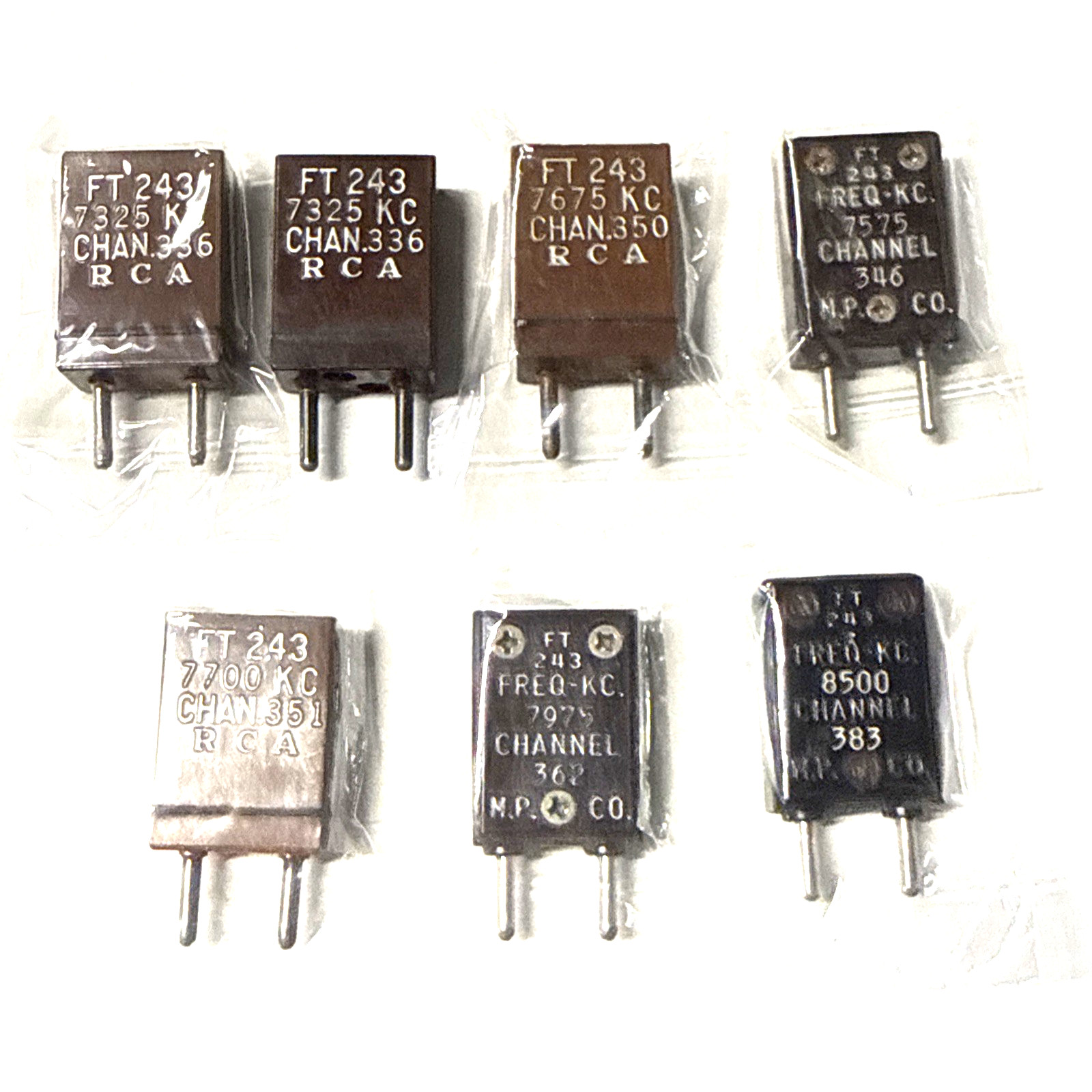 one FT243 quartz crystal from the list below :