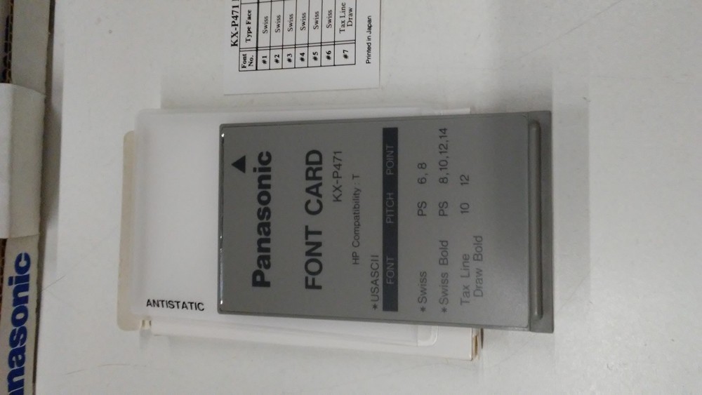 Panasonic KX-P471 Font Card