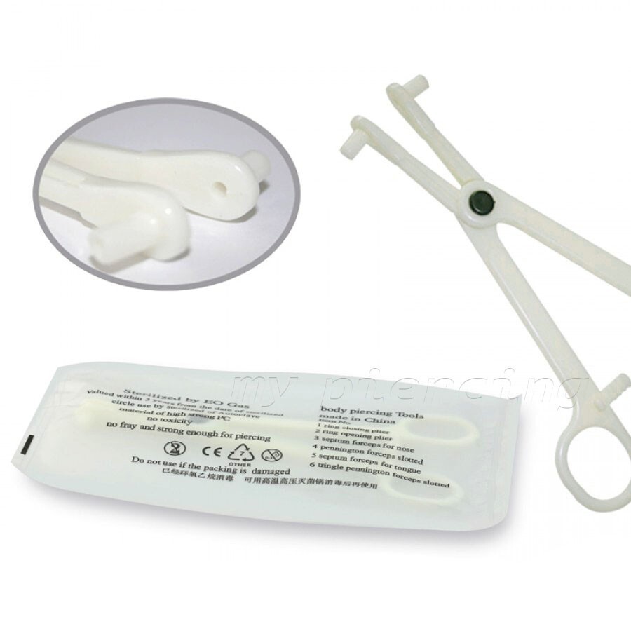 Sterilized Disposable Septum Piercing Forceps Body Piercing Tools