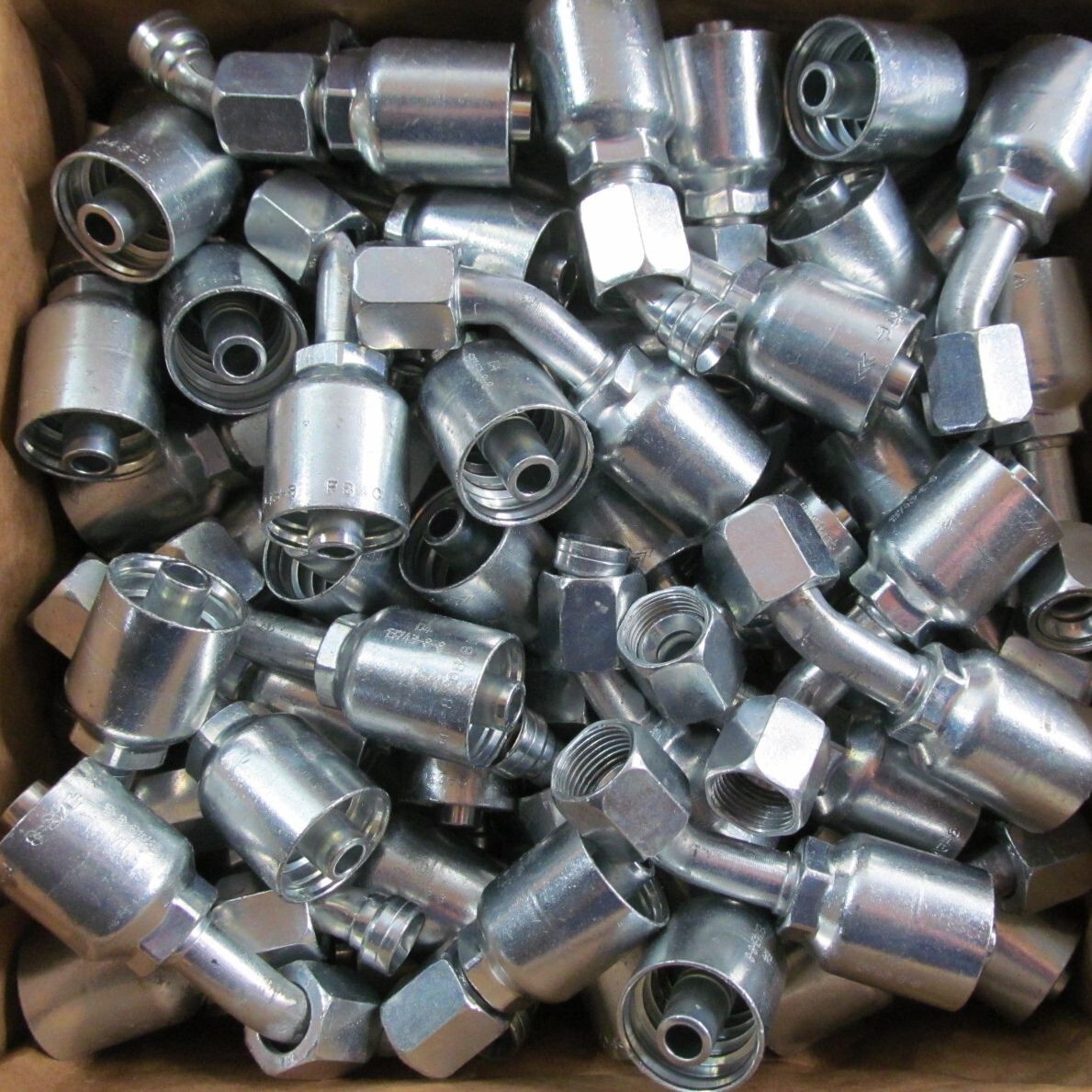 75x PARKER 13743-8-8 HYDRAULIC HOSE SWIVEL CRIMP FITTING FEMALE JIC 3/4 x 1/2"