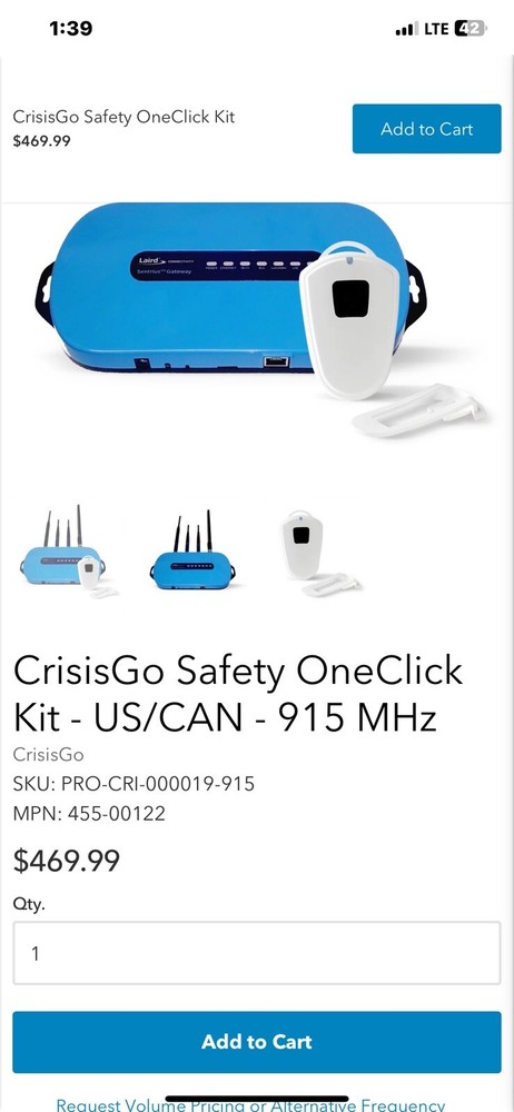 Crisis Go Safety One Click Package