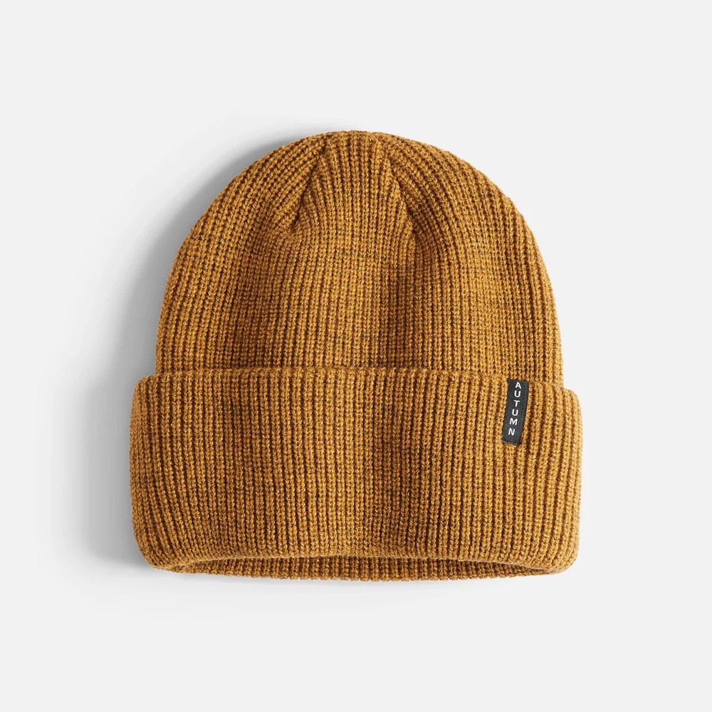 Autumn Select Solid Beanie Hat, Sunset