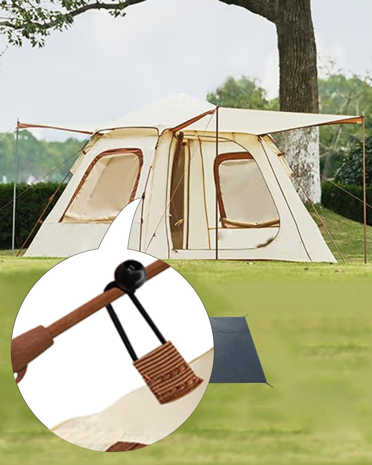 4" Inch Black Ball Bungee Bungie Cord Canopy Tarp Tie Downs Straps New Lot