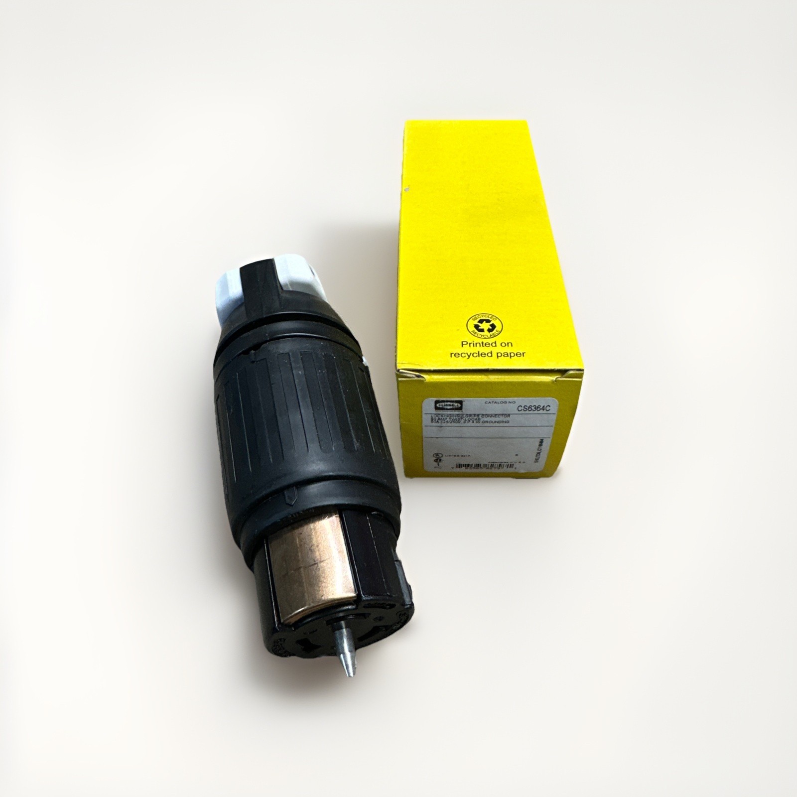 🔴HUBBELL TWIST-LOCK INSULGRIP CS6364C FEMALE 50A 125/250VAC CS 3P 4W GROUND‼️